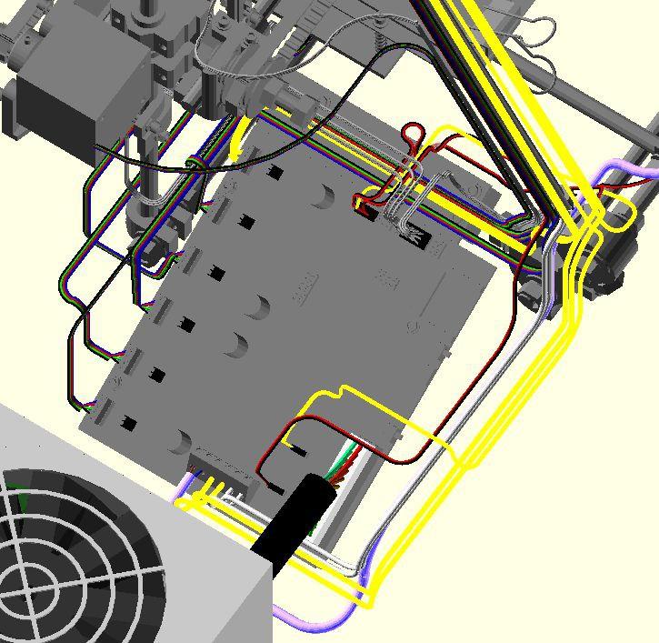 Connection of the second extruder to the electronic Connection of the second