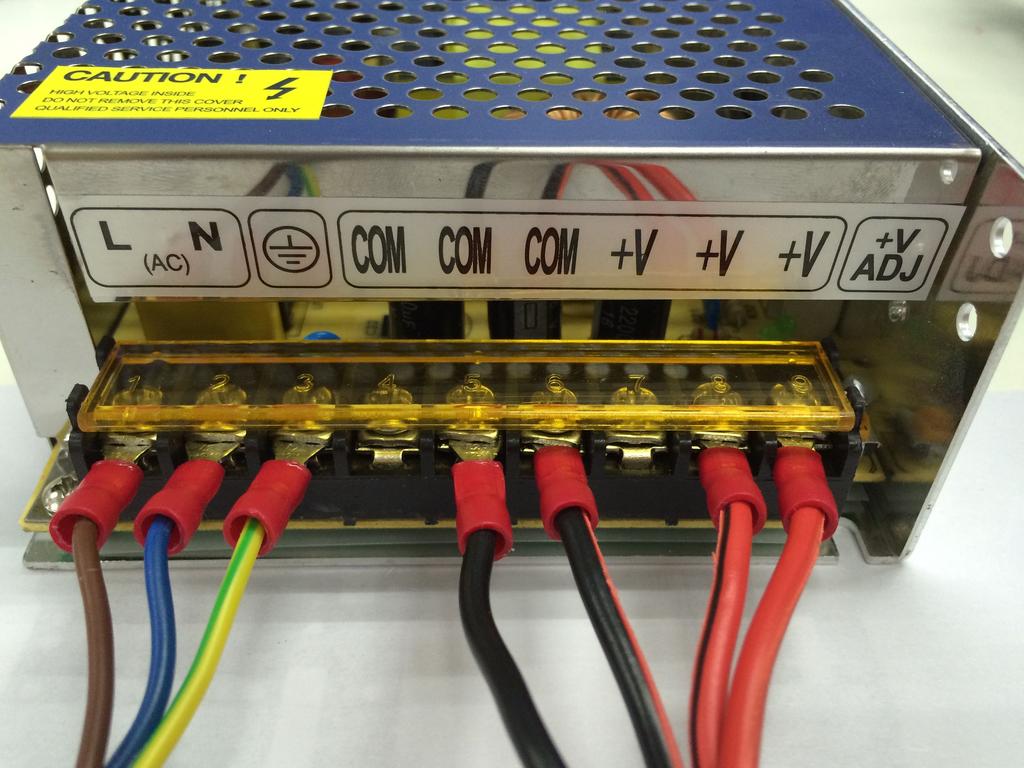 Step 10. Connect the wires to the PSU. Shenzhen GETECH CO.,LTD Note the correspondence between the color of wires and the connector.