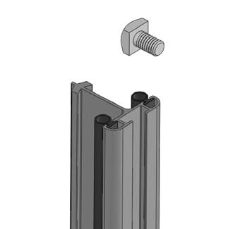 M6 576 10 16 Bolt, square head - 15mm M6 588 15 6 Nut - M6 579-28 Nut caps 580-28 1. Slide the glazing rubber into the channels of the glazing bars and trim to correct length before assembly. 2.
