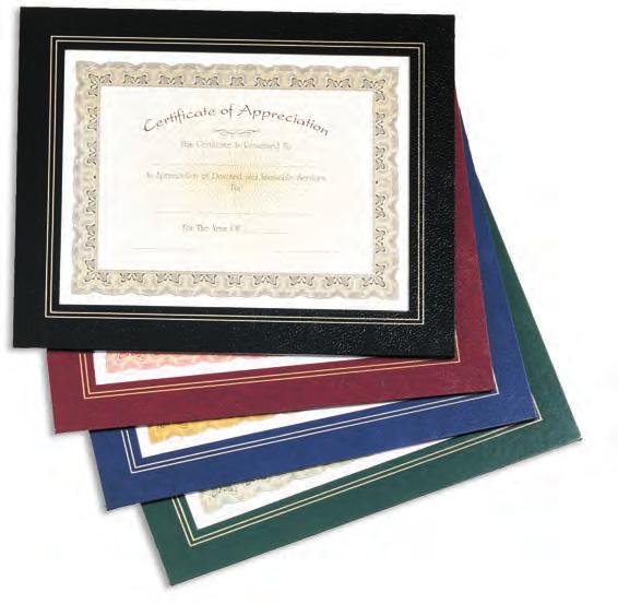 Bristol Series CERTIFICATE / PHOTO PLAQUES Leatherette Frame Certificate Holder, Made in the USA The look of leather with