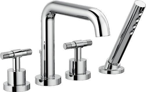 EXTENDED LEVER HANDLES ALSO AVAILABLE ROMAN TUB WITHOUT