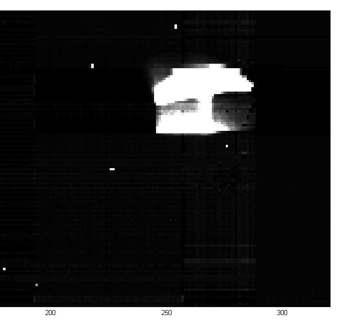 This 32k-pixel system was also tested at the LCLS XPP instrument. Fig. 4 shows an image and a correspondent histogram of the LCLS beam. a function of the number of 8keV photons.
