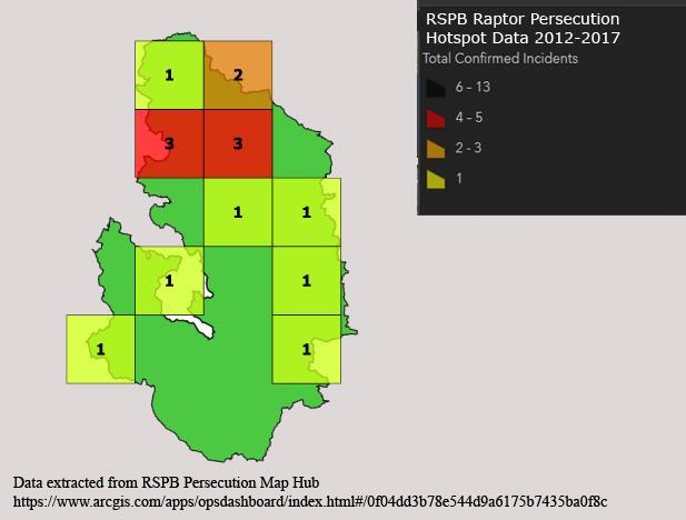 APPENDIX 1- CONFIRMED INCIDENTS OF RAPTOR PERSECUTION IN THE PEAK DISTRICT, 2011-15/2012-17 (1) (1) (3) (2) (1) (1) (1) RPPDG Raptor Persecution Data 2011-2015 Total Confirmed Incidents in
