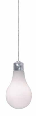 outlaw Zzz lamp fj-ol-10ft--sn fj-zl-20ft--sn The Outlaw Lamp Pendant is a blown white glass shaped like an incandescent A lamp with 20 watt bi-pin halogen lamp inside.