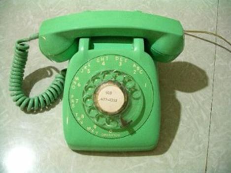 The telephone is used for communicating back and forth.