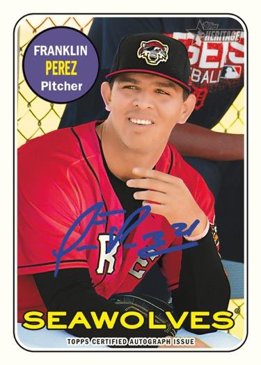 AUTOGRAPH CARDS 2018 Topps Heritage Minor League Baseball will continue to guarantee one on-card autograph per box.