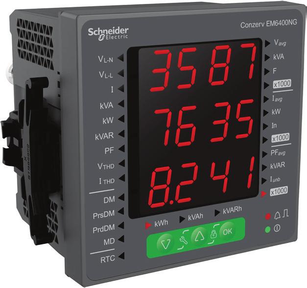 PB115131 Introducing EM6400NG, next generation power meters of iconic EM6400 series with innovative Accurate measurements of THD and individual harmonics (complying with IEC61557-12) helps in