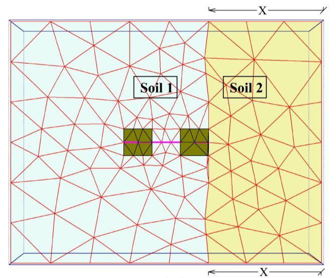 MATERIAL PROPERTIES OF THE TIE BEAM Fig. 4. Dimensionsof the numerical model in 3-D view.