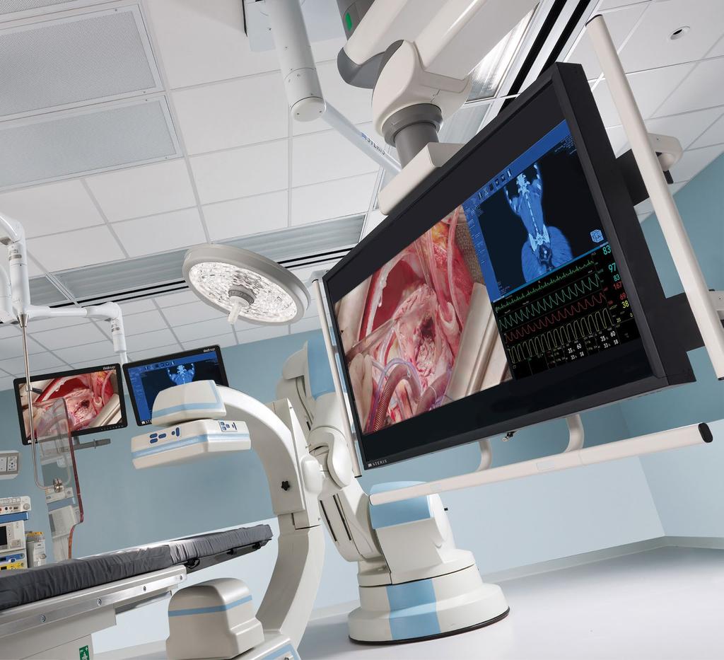 The STERIS 8 MP Display is designed for use in the surgical field within hybrid operating rooms, interventional x-ray and cardiovascular suites.