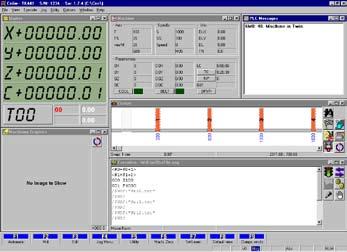 16 Machining line Software CN6 Numerical Control The Numerical Control basic software controls all functionalities of the Machining line through an interface based on windows that includes: User