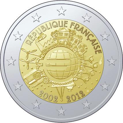 C 17/12 FRANCE Legends: RÉPUBLIQUE FRANÇAISE/2002-2012 Mintmark: The mintmark and