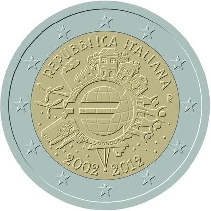 million ITALY Legends: REPUBBLICA ITALIANA/2002-2012 Mintmark: The mintmark R