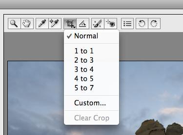 Step 1: straighten, crop, size Straighten the image with the straighten tool or by rotating a crop area.