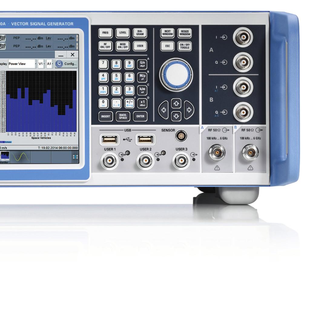 Connectivity With its full-featured trigger, marker and instrument synchronization capabilities, the R&S SMW200A can be easily integrated into larger test systems.