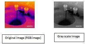 B. RGB and GRAYSCALE image: In RGB images each pixel has a particular color; that color is described by the amount of red, green and blue in it.