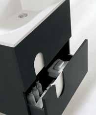 avant-garde air to your bathroom space 09757 set-60 Negro Mate