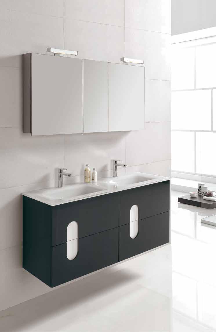 new collection Diversidad de opciones: lavabos cerámicos, de cristal y acrílicos Range of options: ceramic, glass and acrylic washbasins Lavabo ARKO