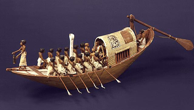 Riverboat from tomb of Meketre, Thebes, Egypt ca.