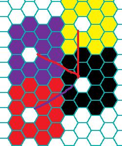 Thus for any n>0, there is a tile on the plane composed of n 2 hexagons.