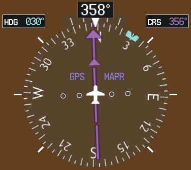 AUTOMATIC FLIGHT CONTROL SYSTEM HEADING SELECT MODE (HDG) Heading Select Mode is activated by pressing the HDG Key. Heading Select Mode acquires and maintains the Selected Heading.