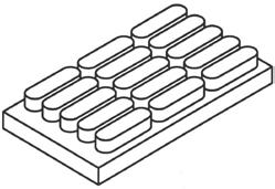 In the illustration below, a pictorial model was created to match the top view with height codes.