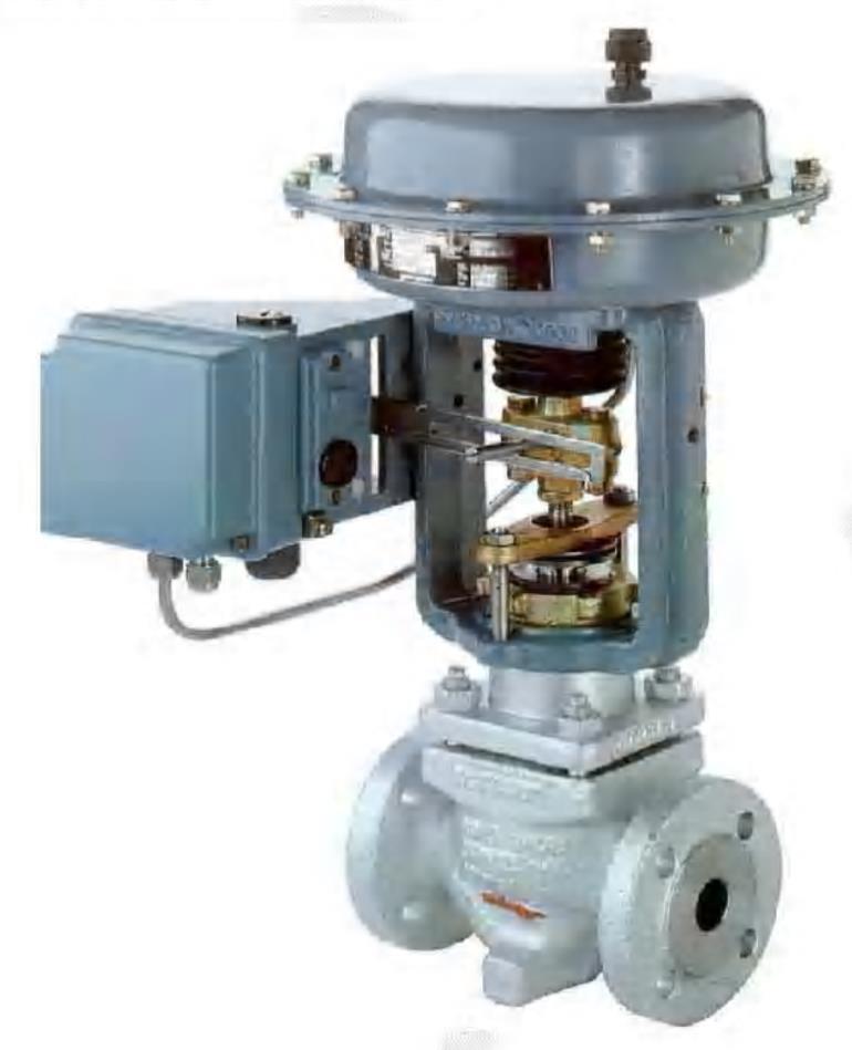 position A positioner ensures that there is a linear relationship between the signal input pressure from the control system and the position of the control valve.