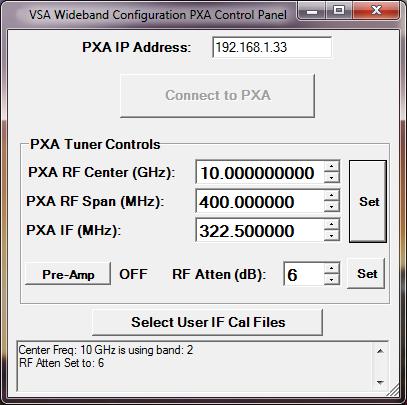 The PXA correction data are complex (both magnitude and phase) and can be used with many of the digitizers supported by the 89600 VSA. Figure 4.