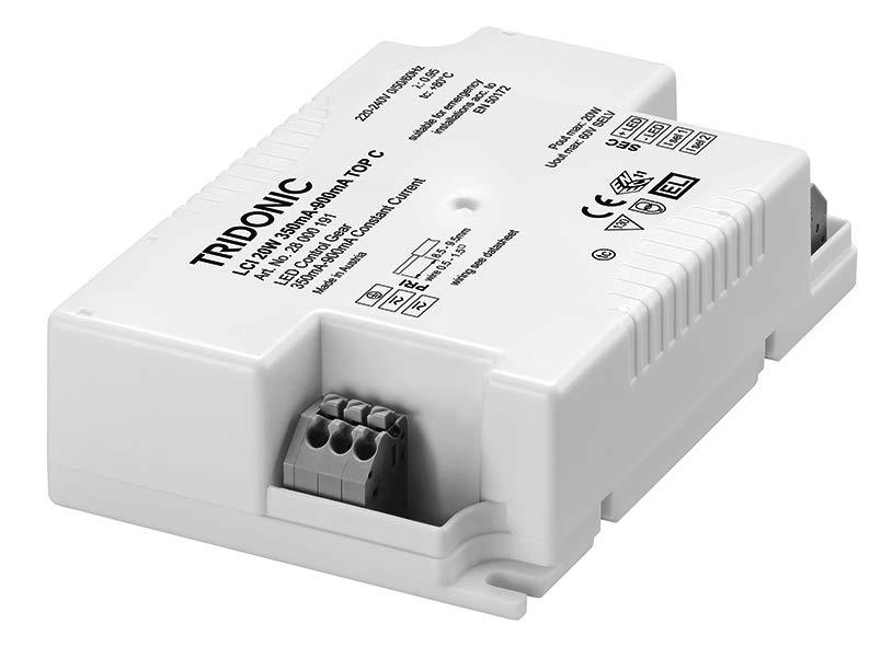EL Product description Fixed output built-in LED Driver Constant current LED Driver Output current settable 30 900 ma Max.