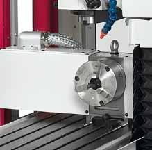 CNC dividing unit Work pieces may be machined multi-sided through the integration of a CNC dividing unit; the programming is done via the th axis of the control system.