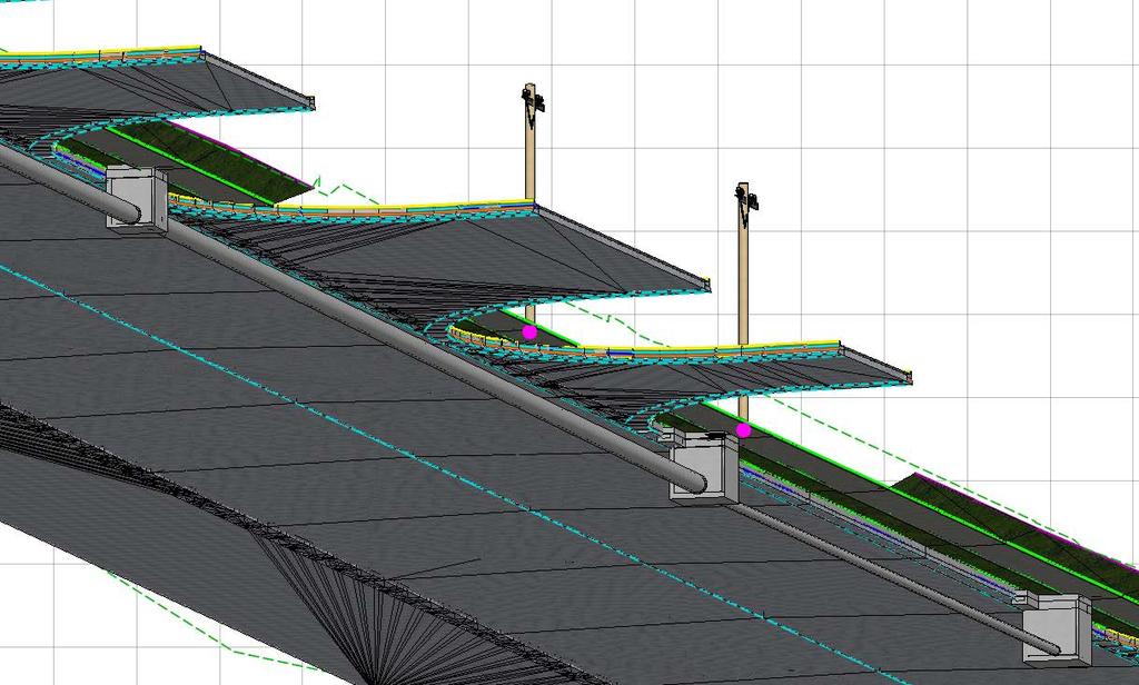 Great for visualization and presentation 3D Storm-sewer Model Tied to 3D Roadway corridor