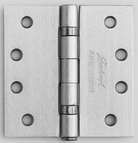 Architectural Hinges All dimensions shown within are Length x Width x Thickness Satin Chrome Plated Steel Flat Capped 2.