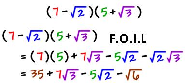 Multiplying and Dividing Radical Expressions (7.