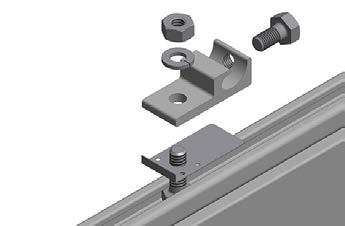 A) See product data sheet for more details, Model No. WEEB-LUG-6.7 GROUNDING LUG MOUNTING DETAILS: Details are provided for both the WEEB and Ilsco products.