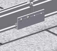 0 to 3/6 gap between rails SPLICE & THERMAL BREAK SPLICE INSTALLATION (IF REQUIRED PER SYSTEM DESIGN) If your installation uses SOLARMOUNT splice bars, attach the rails together before mounting to