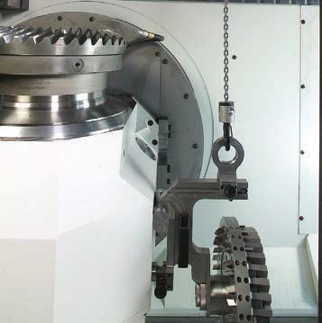 Minimal setup Times Vertical axis concept provides easy access to workpiece clamping device Bayonet connector speeds up clamping device changes Integrated workpiece measurement system for automatic