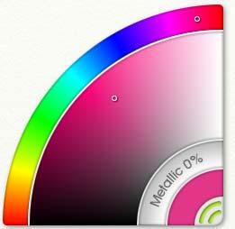 Color picker Small color arc Large