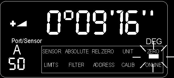 angle the display of the Levelmeter 2000 now shows the value 0 00 00 This is the so called virtual ZERO This new virtual ZERO is the reference for all the future measurements based on this angle