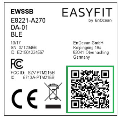 3 PRODUCT LABEL Each EWSSB or EWSDB product contains a device label which identifies the following parameters in writing: Product name (EWSSB in above example) Product revision (DA-01 in above