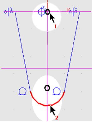 1: Pick 1, Base Point for Aligning X 2: Pick 2 Points to Constrain Vertical to Base Point Result is the following.