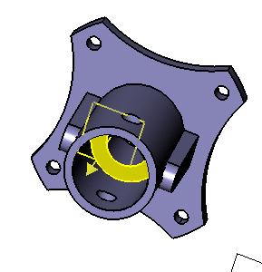 2. Insert the first component into the assembly. Use the RMB (Right Mouse Button), and Select the Insert Component command. Place it anywhere on the screen. (NOT 0,0,0).