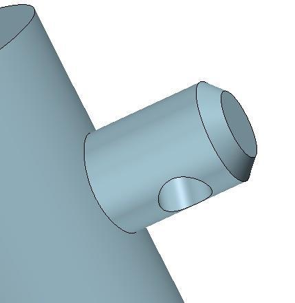 Try to define a rotational constraint on the Flange Pin.