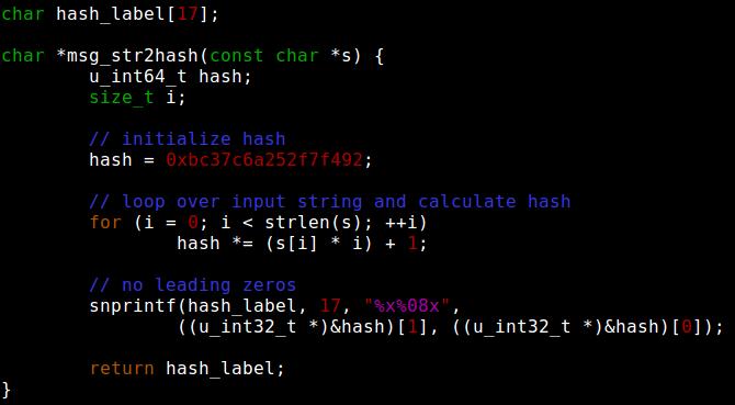 Version 2: Hashes instead of Labels Human readable labels make analysis a lot easier Since protocol version 2: hashes