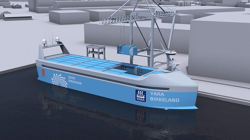 ReVolt visionary concept from 2014 (zero emissions, autonomous cargo ship) Now (2018/19)