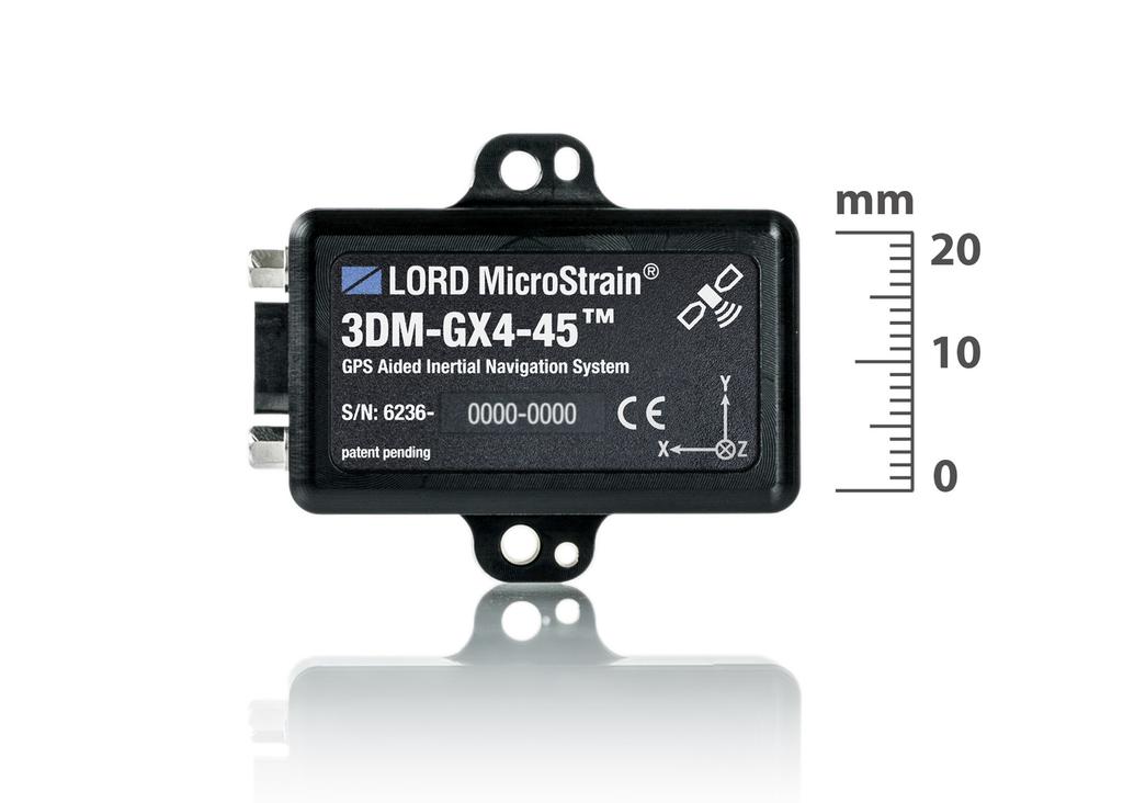 LORD DATASHEET 3DM-GX4-45 GPS-Aided Inertial Navigation System (GPS/INS) Product Highlights High performance integd GPS receiver and MEMS sensor technology provide direct and computed PVA outputs in