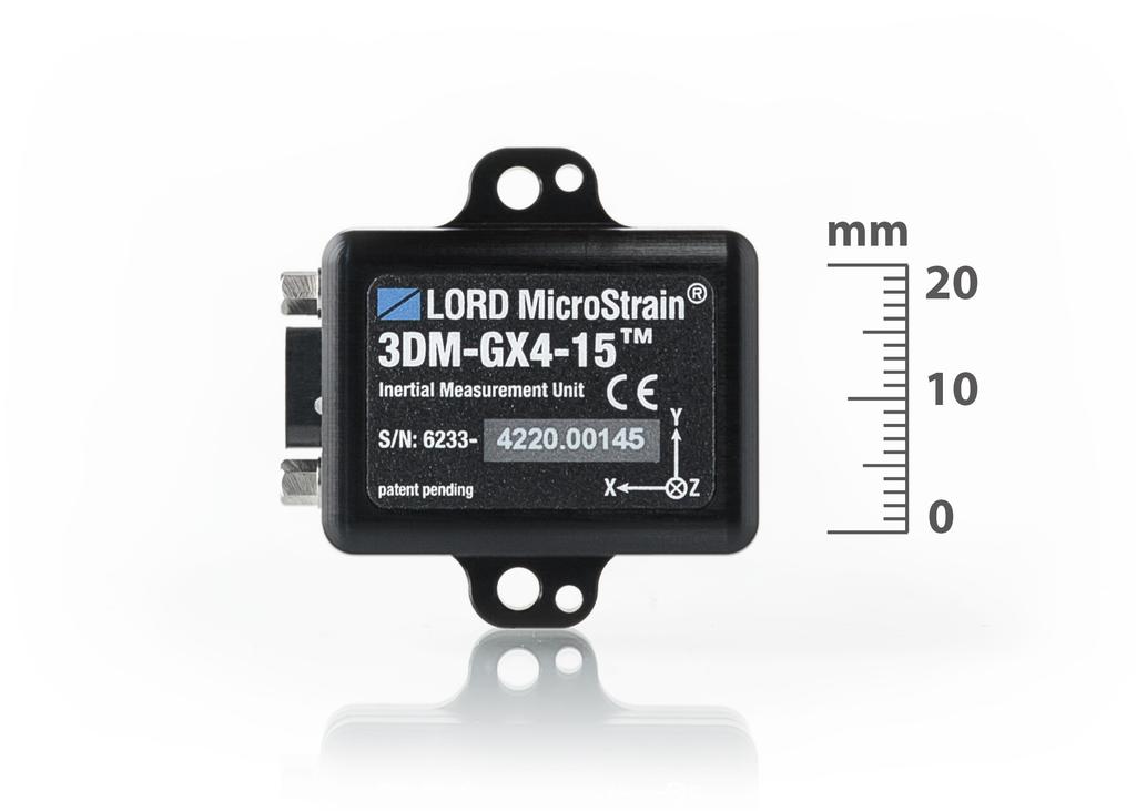 LORD DATASHEET 3DM-GX4-15 Inertial Measurement and Vertical Reference Unit (IMU/VRU) Product Highlights High performance integd MEMS sensor technology provide direct and computed IMU and VRU outputs