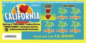 I CALIFORNIA GAME #1223 AUGUST 2016 $ 1 WIN UP TO,000! HOW TO PLAY Match any of YOUR NUMBERS to either of the two WINNING NUMBERS, win that prize. Uncover a symbol to automatically win that prize.