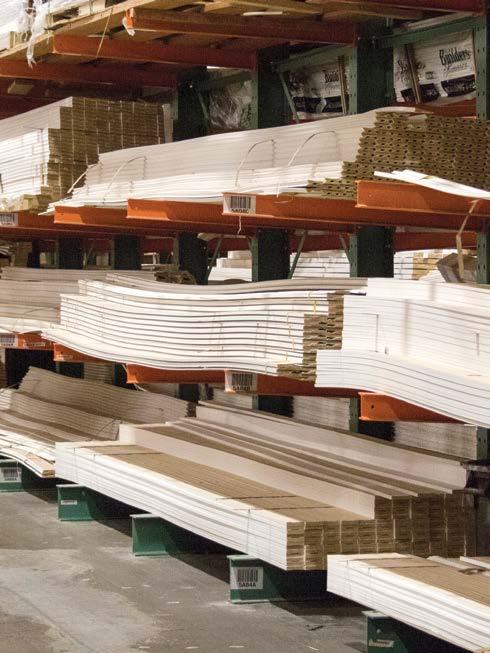 All mouldings should be stored horizontally off the floor and in a dry location. It s critical to protect millwork from direct sunlight prior to finishing to avoid rapid drying and bleaching.