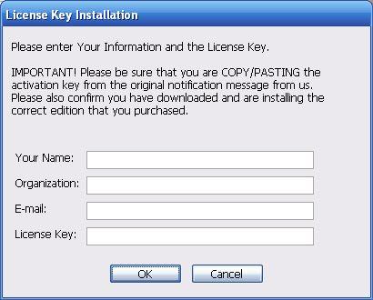 INSTALLING LICENSE KEY To install the license key open the "About Noiseware" window by clicking on the "About" button and click on the "Install