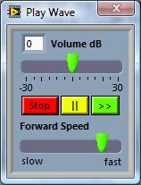 5.1 Play Wave Function This function can be used to playback any portion of the selected channel. The blue cursor of the peak curve is used to specify the playback starting point.