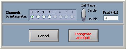 5.3.2 Integral x(t) This function performs a time integration on the signal of a group of selected channels. Some modules in the analysis functions tab allow integration in the frequency domain.